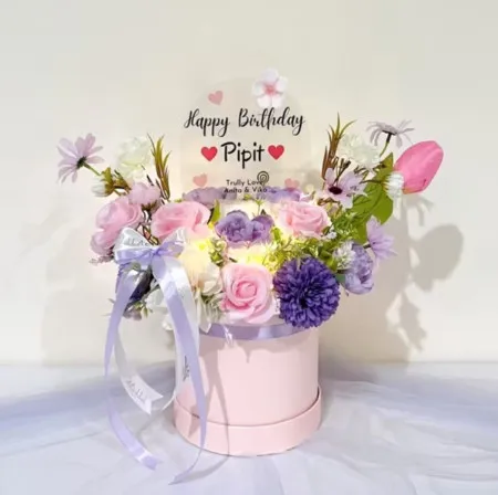 Bloom Box Akrilik Ucapan Ulang Tahun Brebes